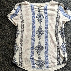 Short sleeve cotton Loft sweater